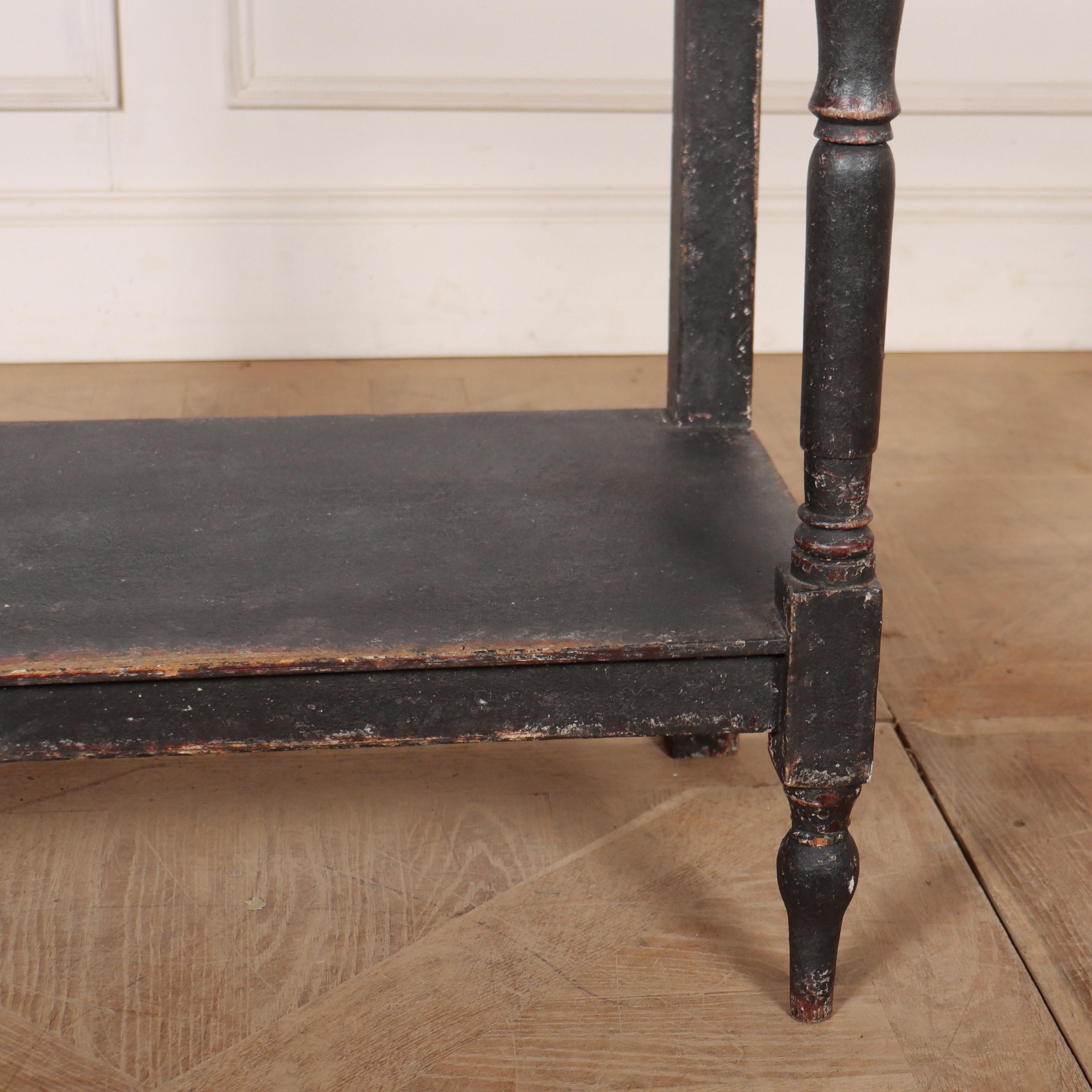 English Painted Potboard Lamp Table In Good Condition In Leamington Spa, Warwickshire