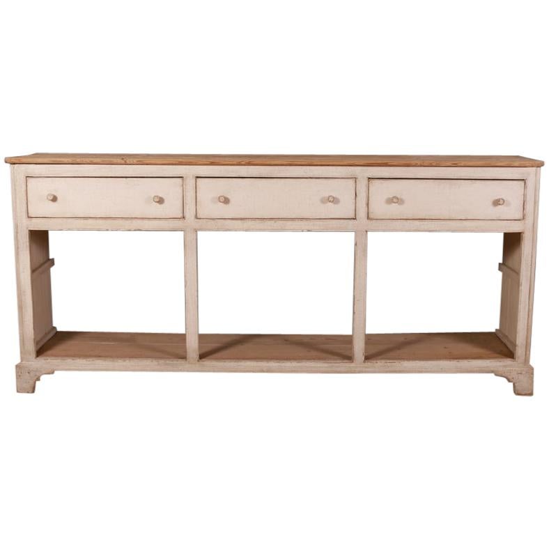 English Painted Potboard Sideboard