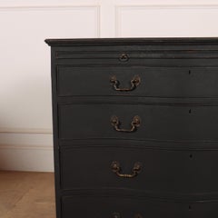 English Painted Serpentine Commode