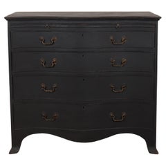 English Painted Serpentine Commode English Painted Serpentine Commode