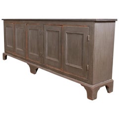 Antique English Painted Sideboard