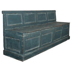 Antique English Painted Storage Bench