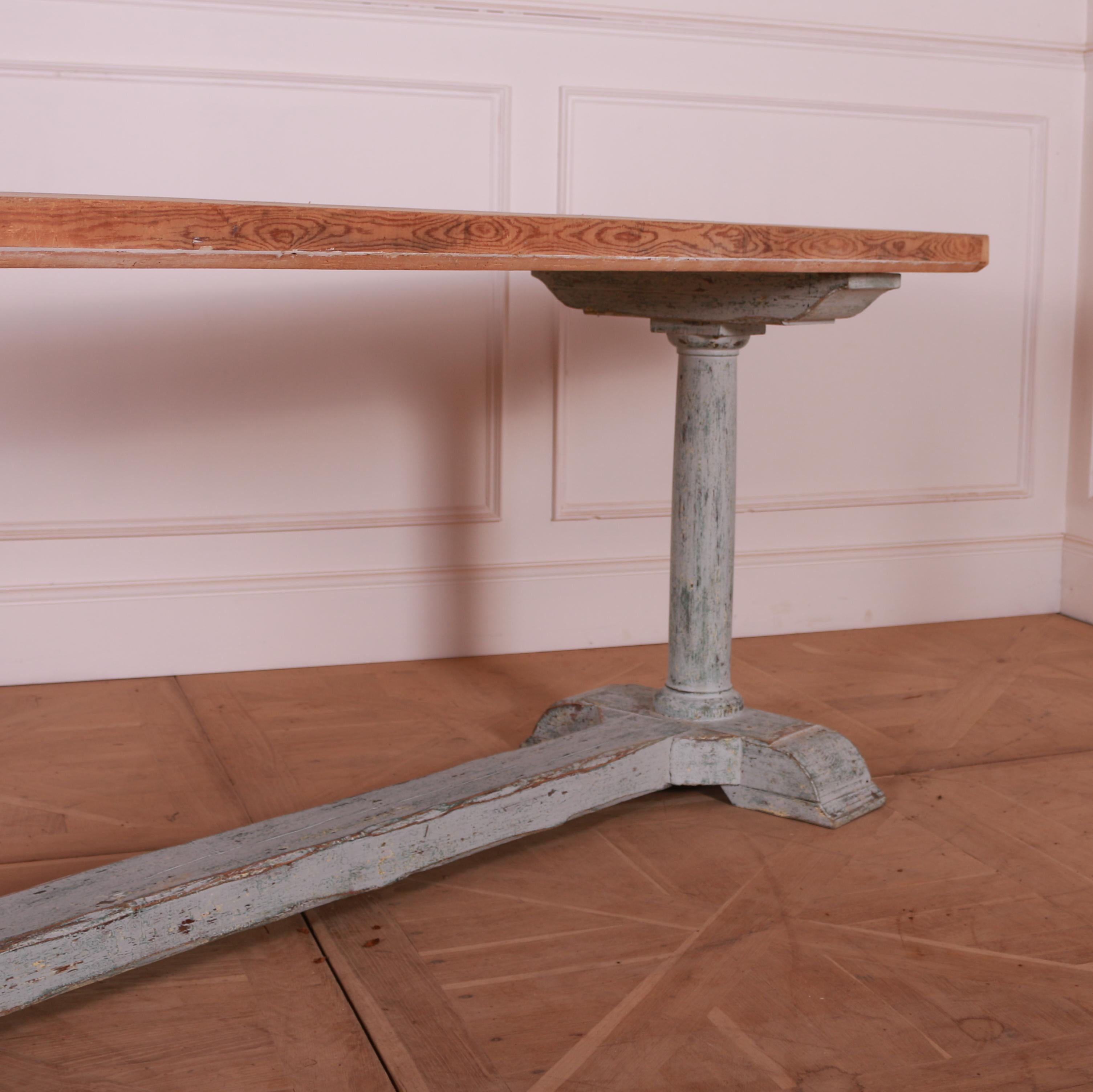 Victorian English Painted Tavern Table For Sale