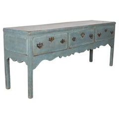 English Painted Three Drawer Dresser Base