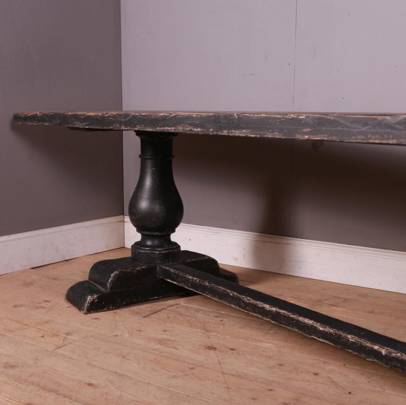 19th Century English Painted Trestle Table