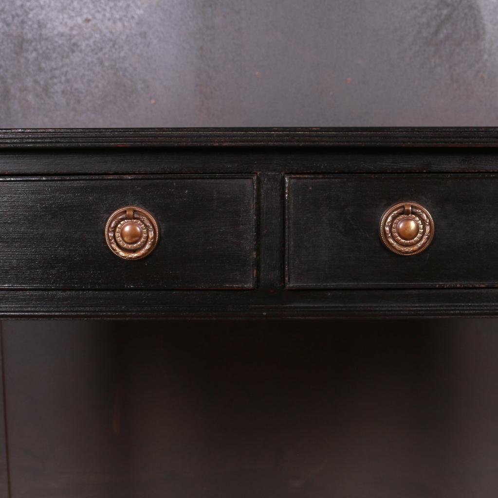 19th Century English Painted Two Drawer Desk