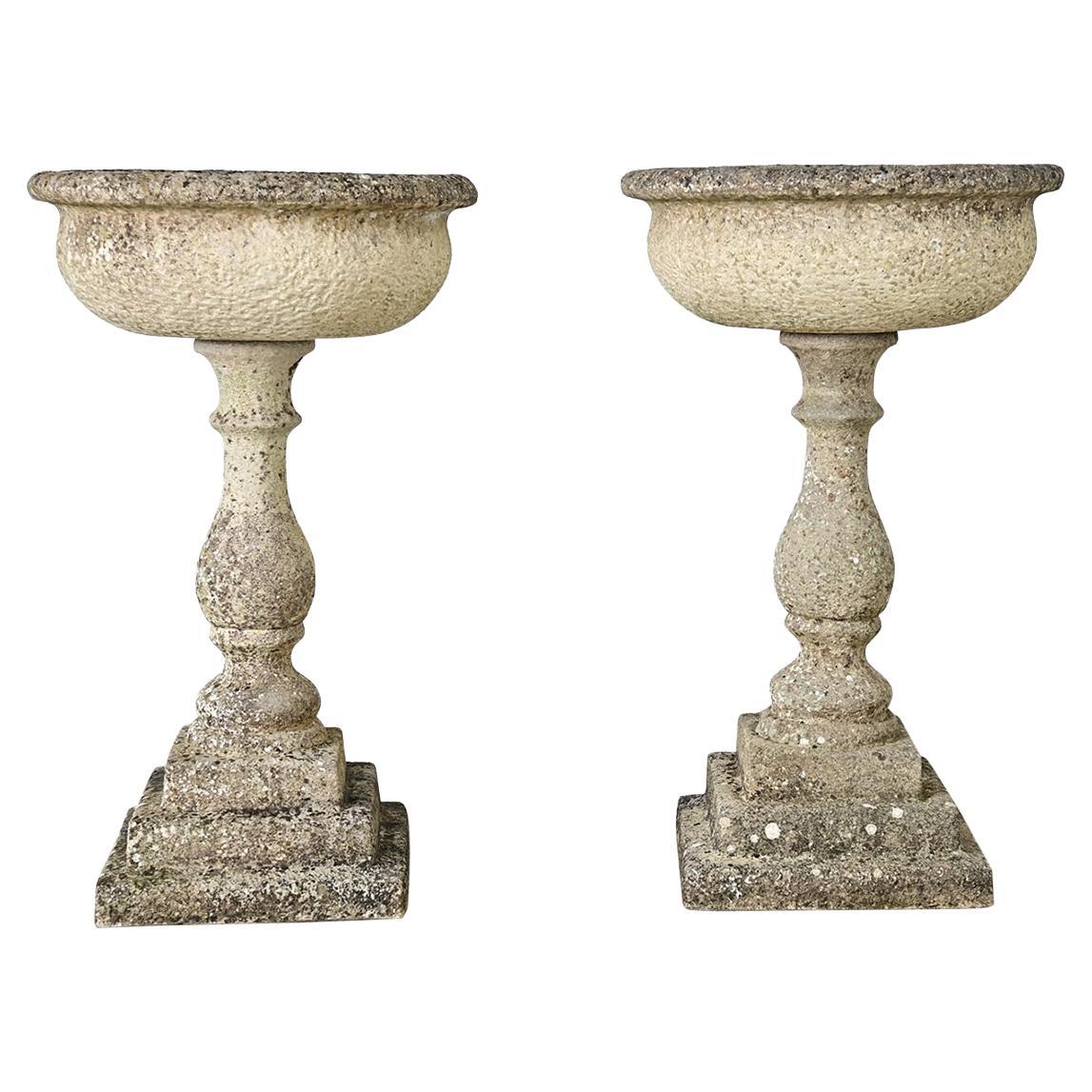 Victorian Cast Stone Planters, Late 19th Century, England