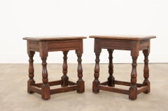 English Pair of 19th Century Joint Stools