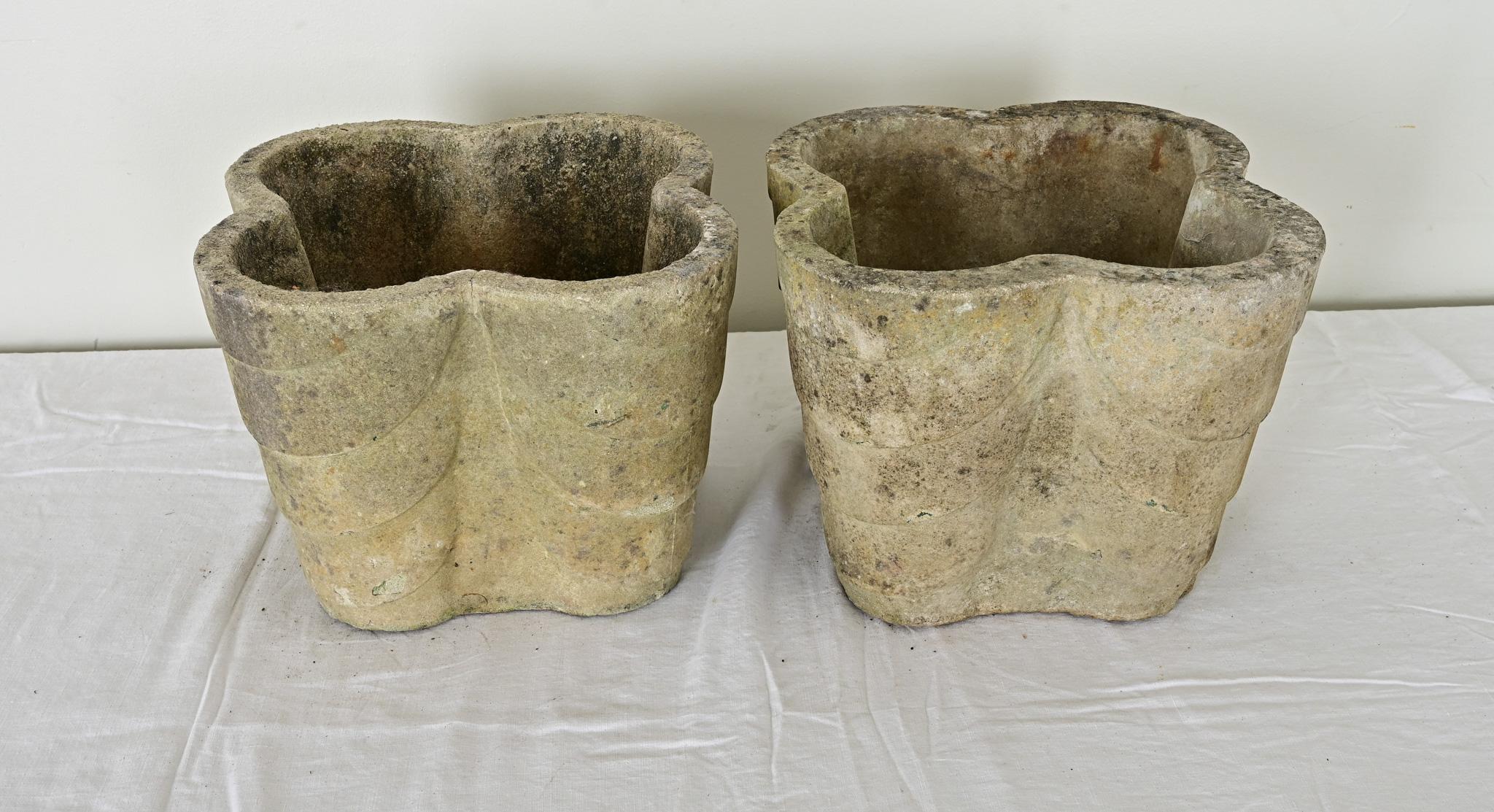 English Pair of Art Deco Planters For Sale 5