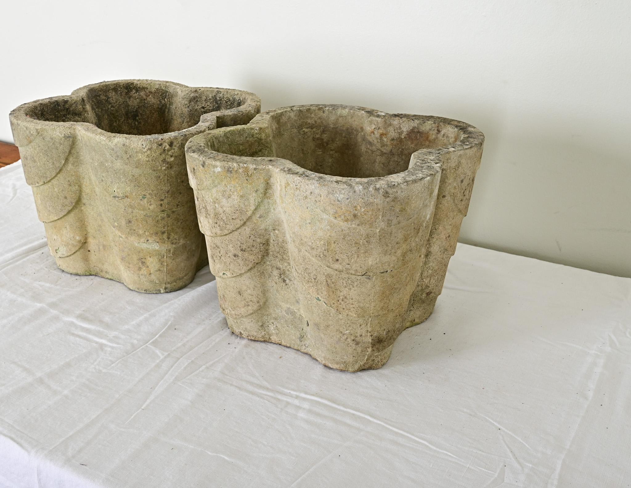 English Pair of Art Deco Planters For Sale 6