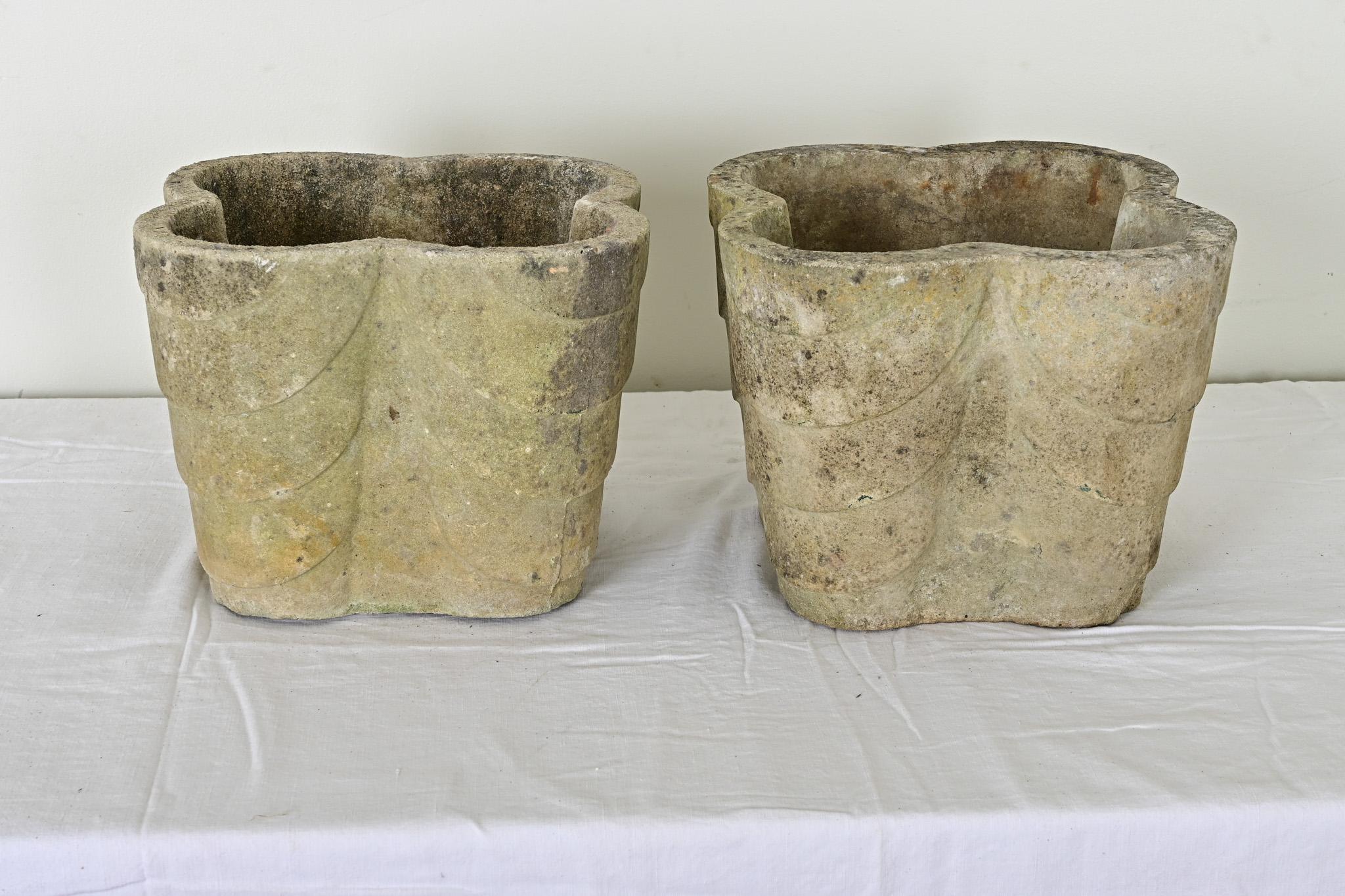 Other English Pair of Art Deco Planters For Sale