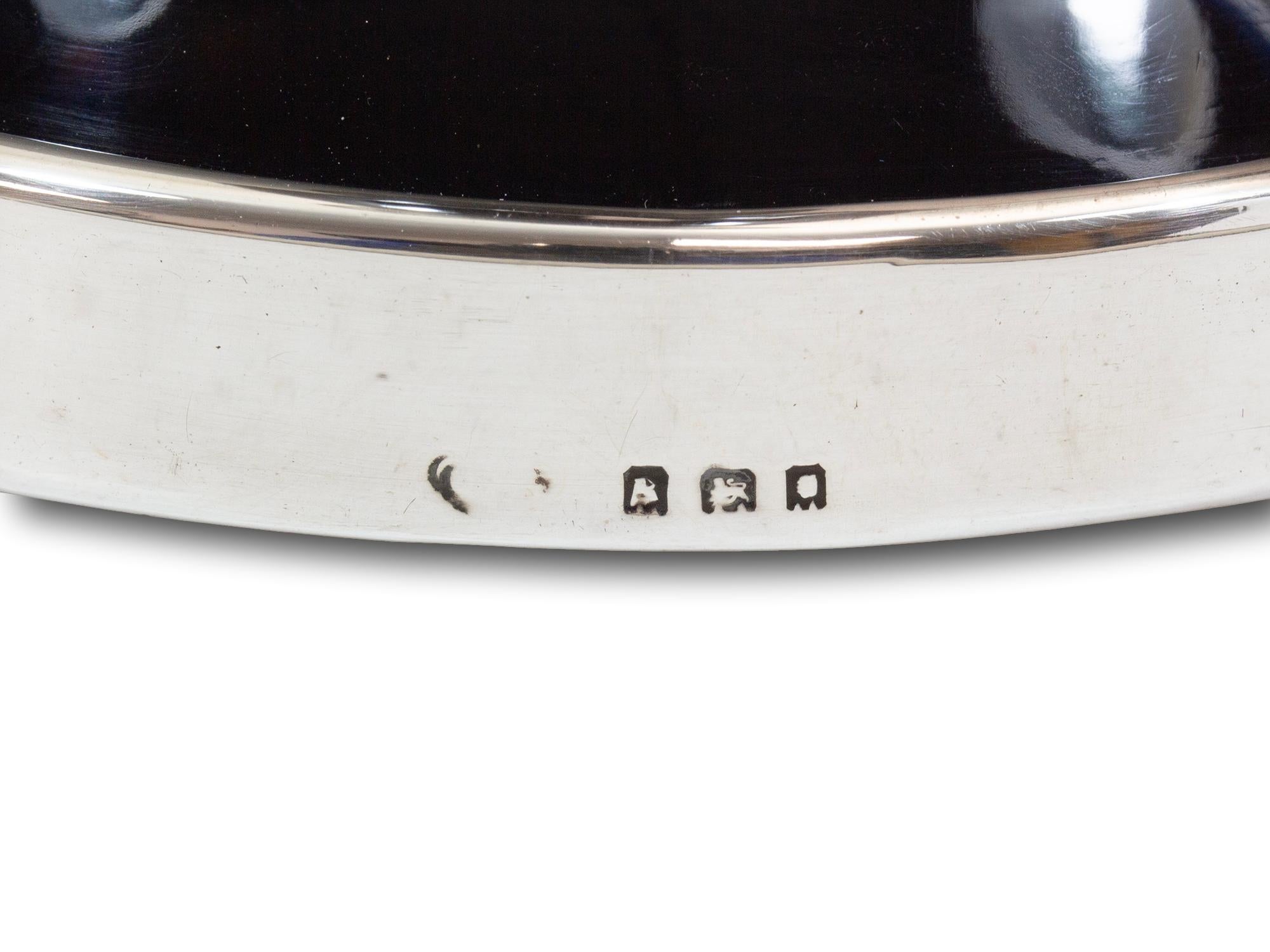 Englisches Paar Asprey Silber und Schildpatt Kerzenleuchter (Gegossen) im Angebot