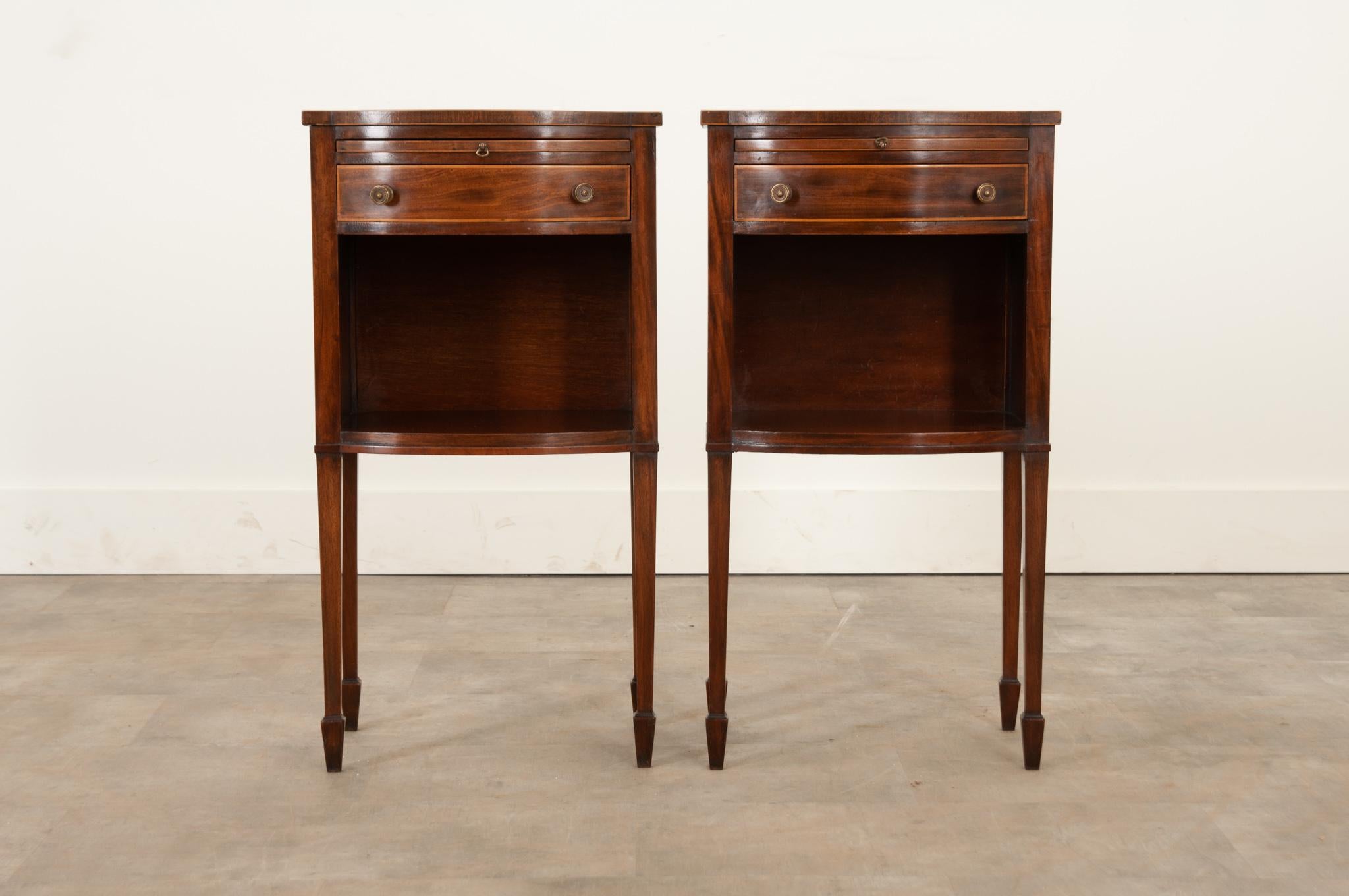 Other English Pair of Mahogany Bedside Tables