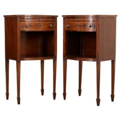 English Pair of Mahogany Bedside Tables