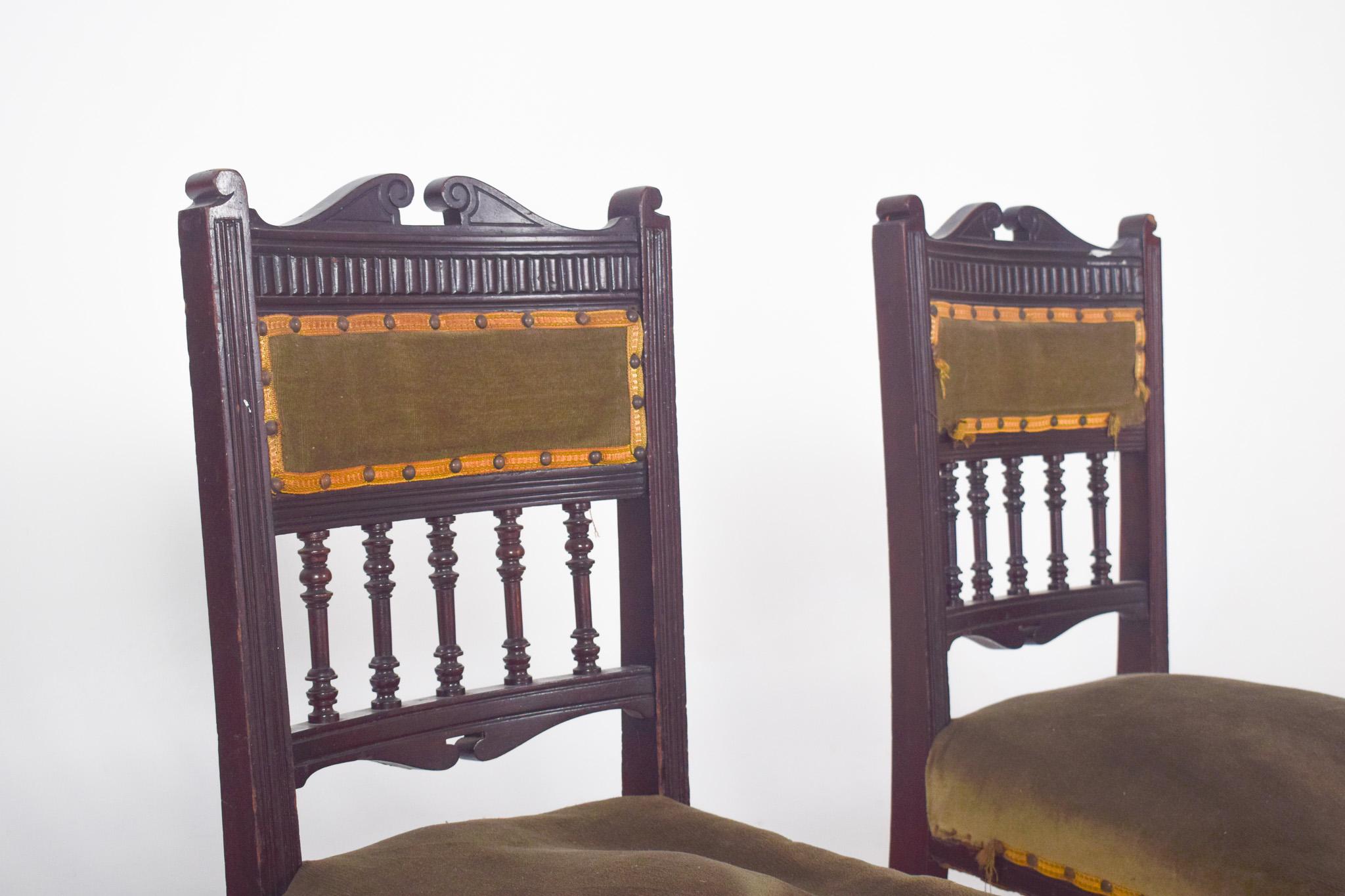 Paire de chaises anglaises pour vieilles dames État moyen - En vente à Lisboa, Lisboa