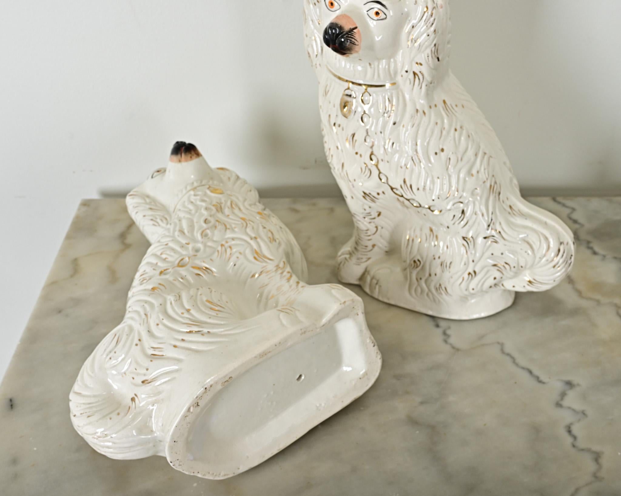 English Pair of Staffordshire Spaniels 1