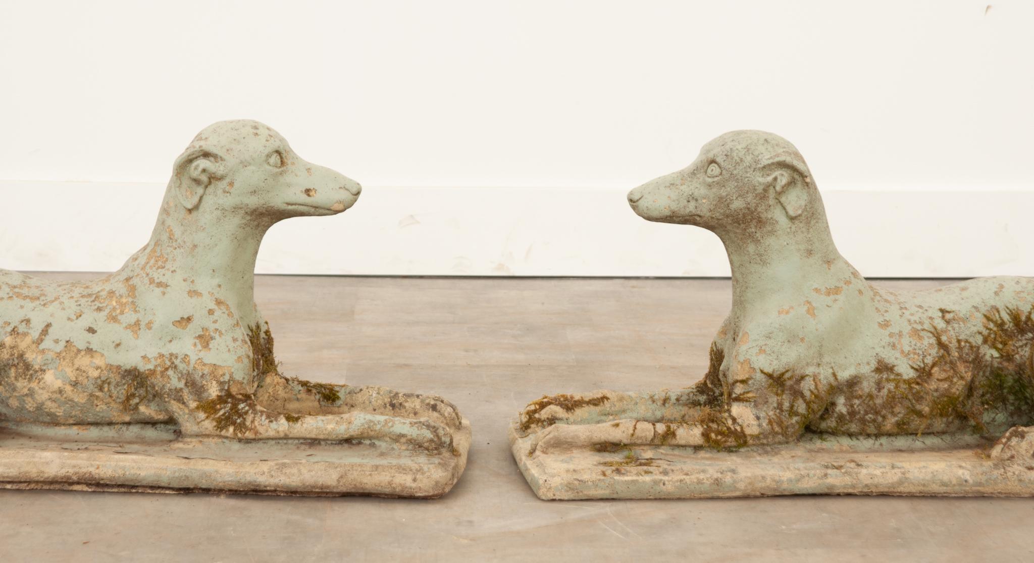 English Pair of Stone Whippets 4