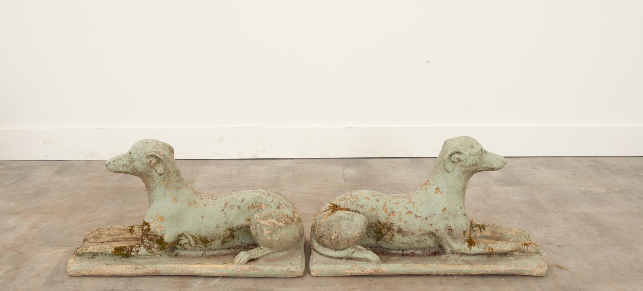 English Pair of Stone Whippets 6