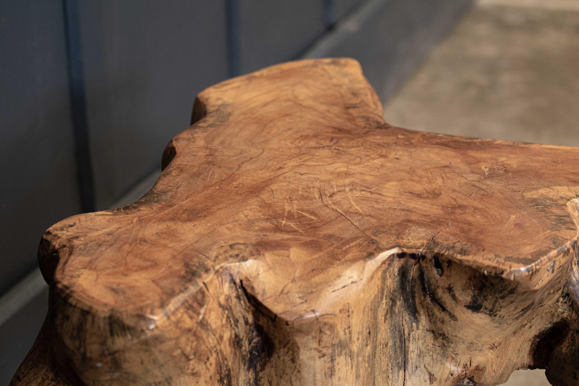 Circa 1950's.

Pair of primitive teak root side end tables

A very tactile natural and organic vintage statement pair of tables.

Price is for the pair.



Measures: Table on left: W 45 x D 39 x H 45cm
Table on right: W 43 x D 37 x H 45cm.