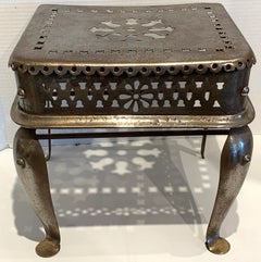English Paktong Fireplace Footman / Stand