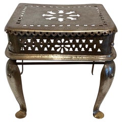 English Paktong Fireplace Footman / Stand