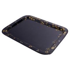 English paper mache tea tray, c. 1830