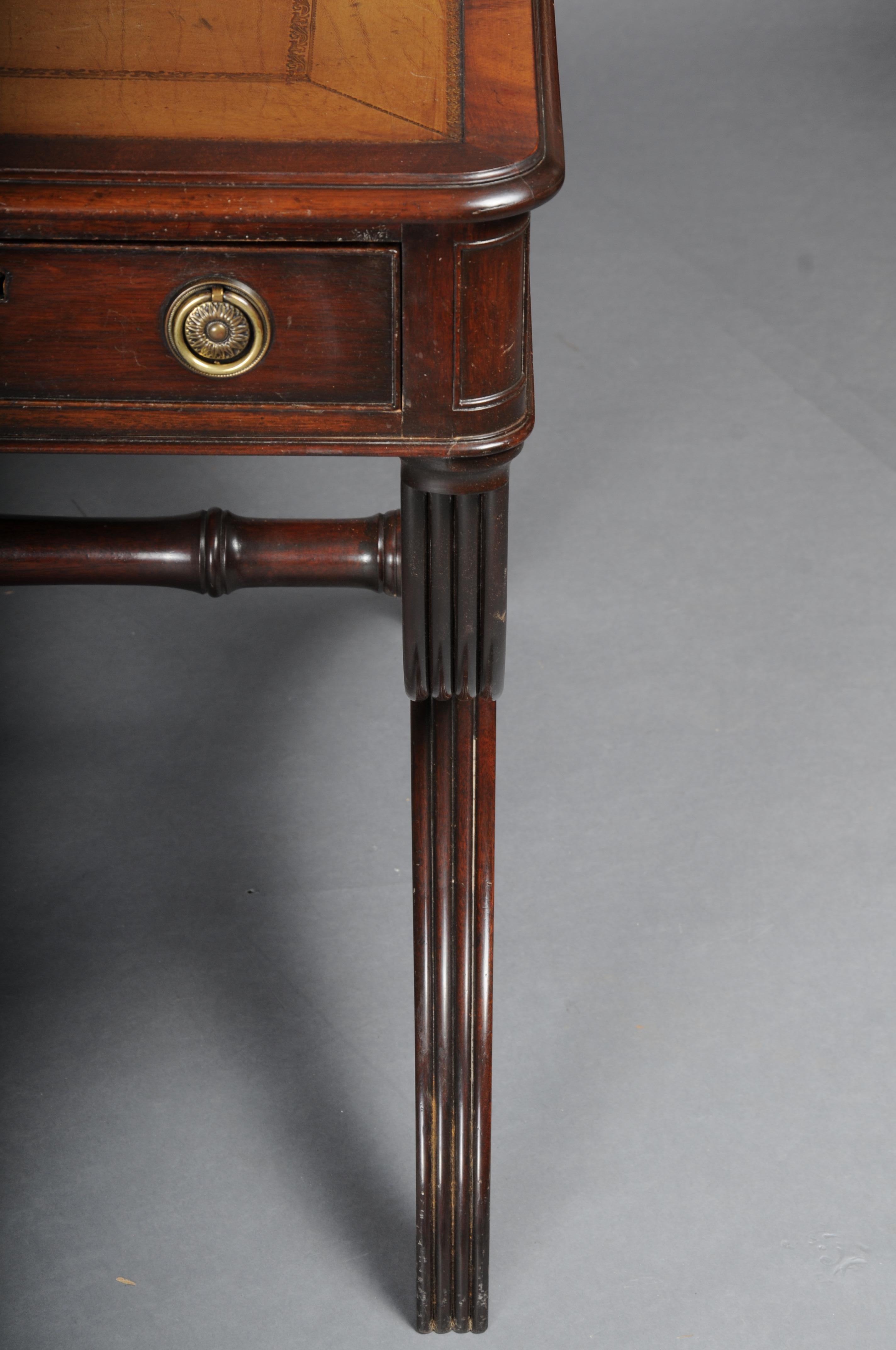 Englischer Partner-Schreibtisch, 1870, Schreibtisch, Mahagoni im Angebot 3