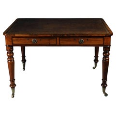English Partner Desk, Writing Desk 1870, Mahogany
