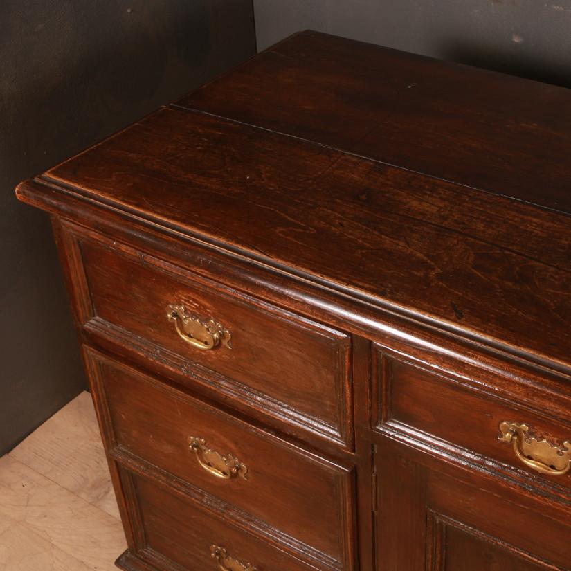 English Patinated Pine Dresser Base In Good Condition In Leamington Spa, Warwickshire