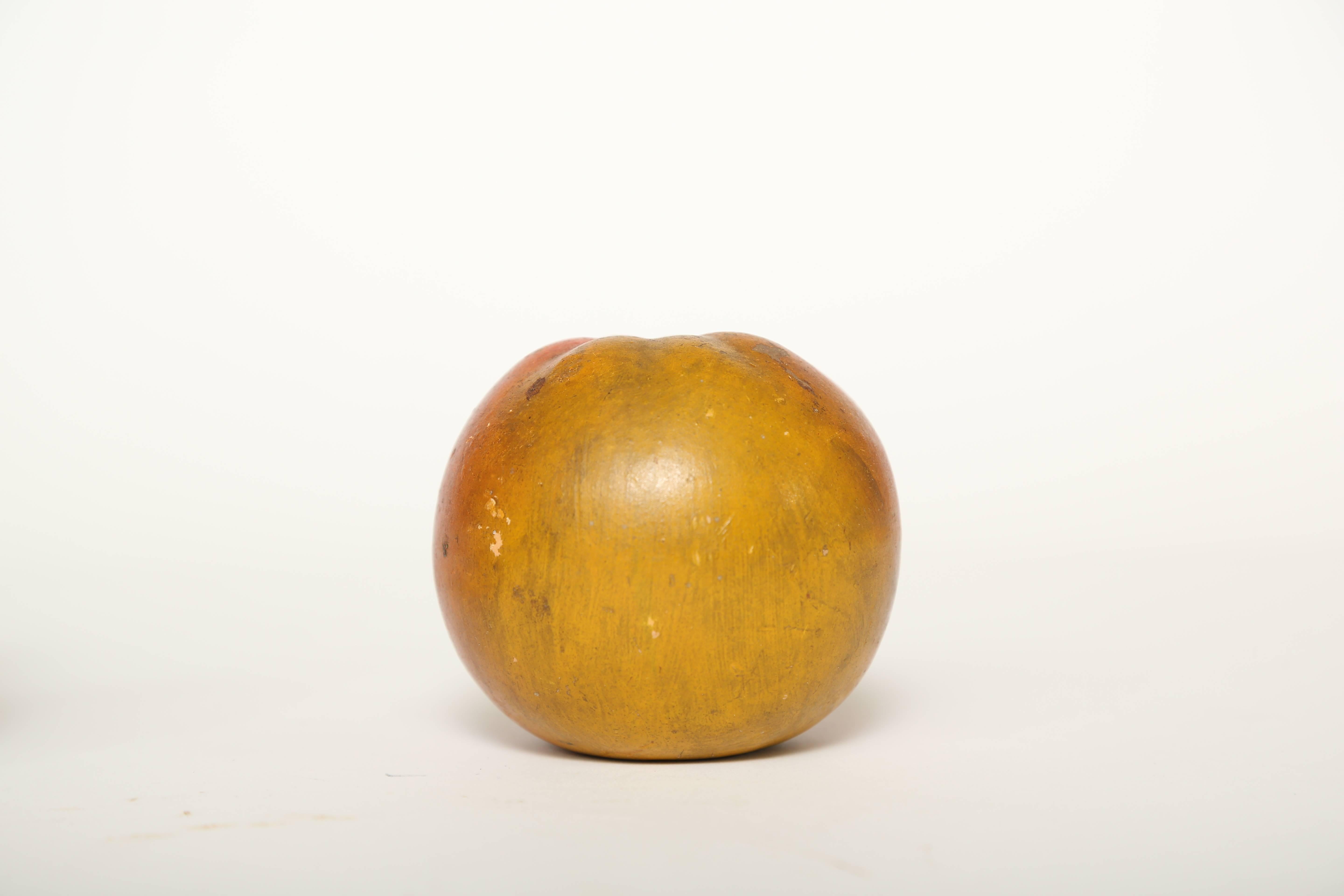 Folk Art  Collection of Red Ware Pottery Fruit-England, 19th c. For Sale