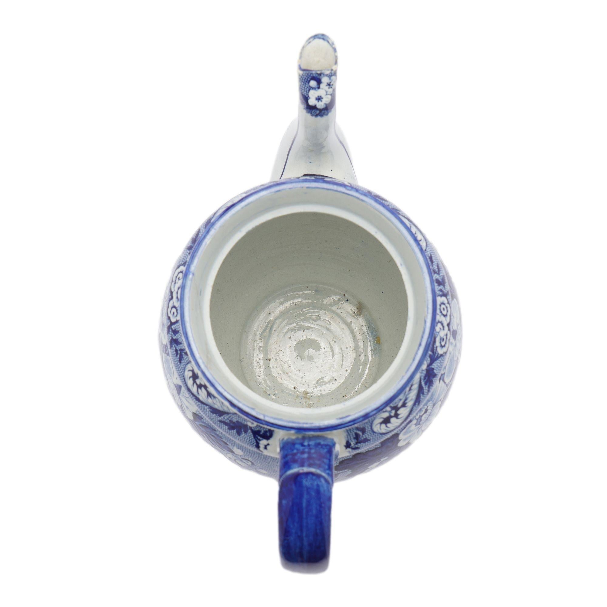English pearlware coffee pot, c. 1830 For Sale 6