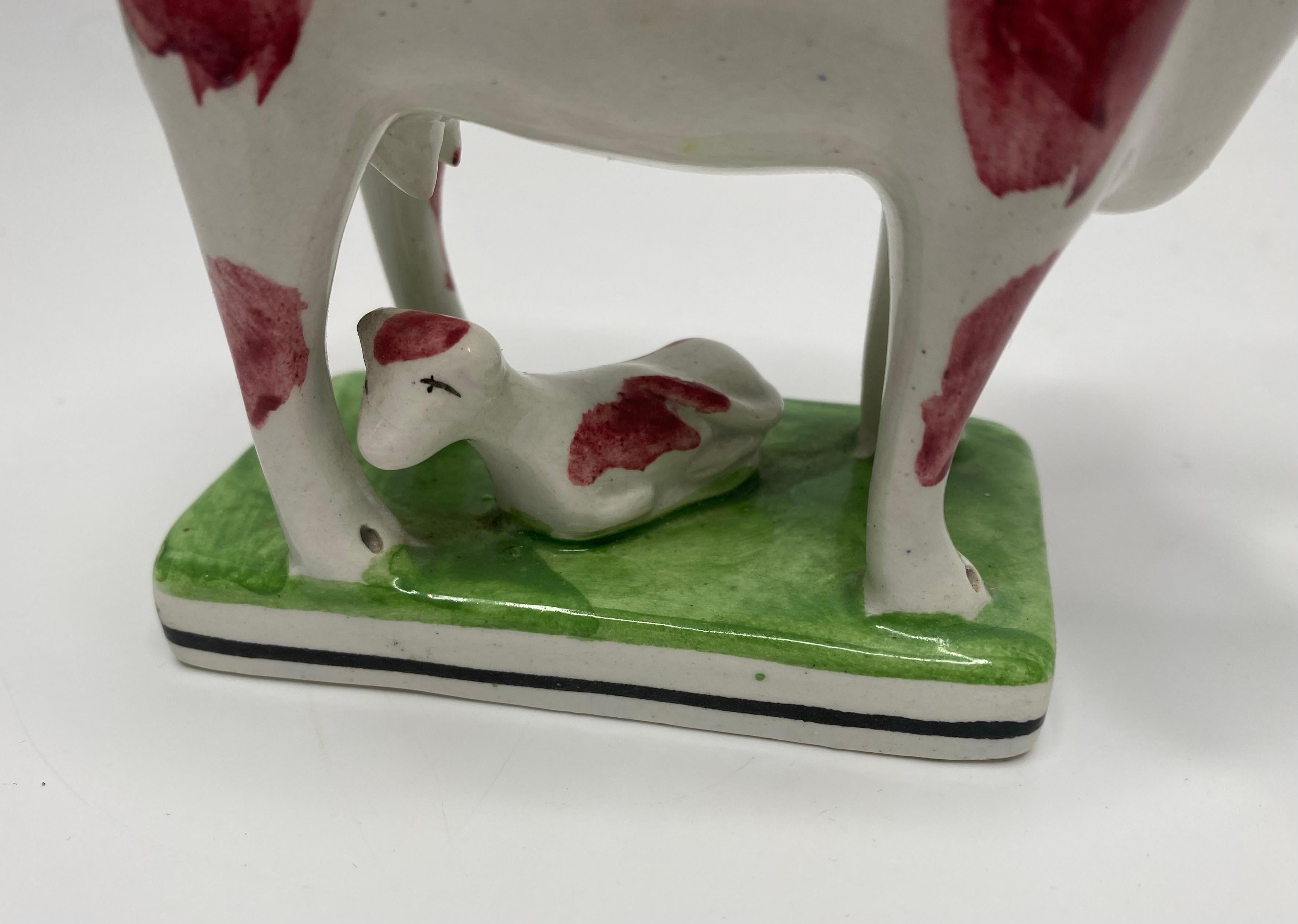 English pearlware cow creamer, c. 1830. 1