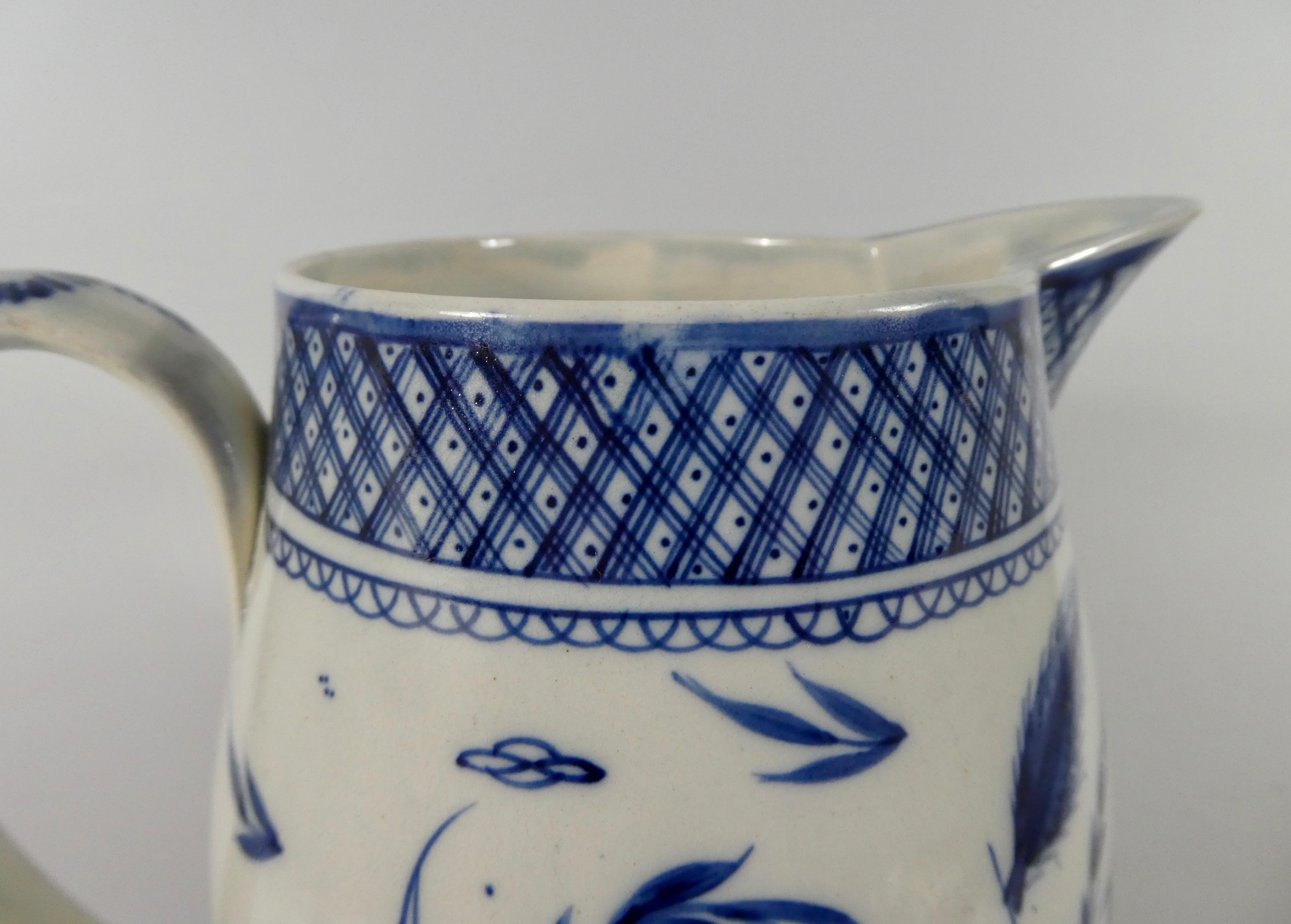 Fired English pearlware jug, ‘Richard & Jenney Turner, 1795’.