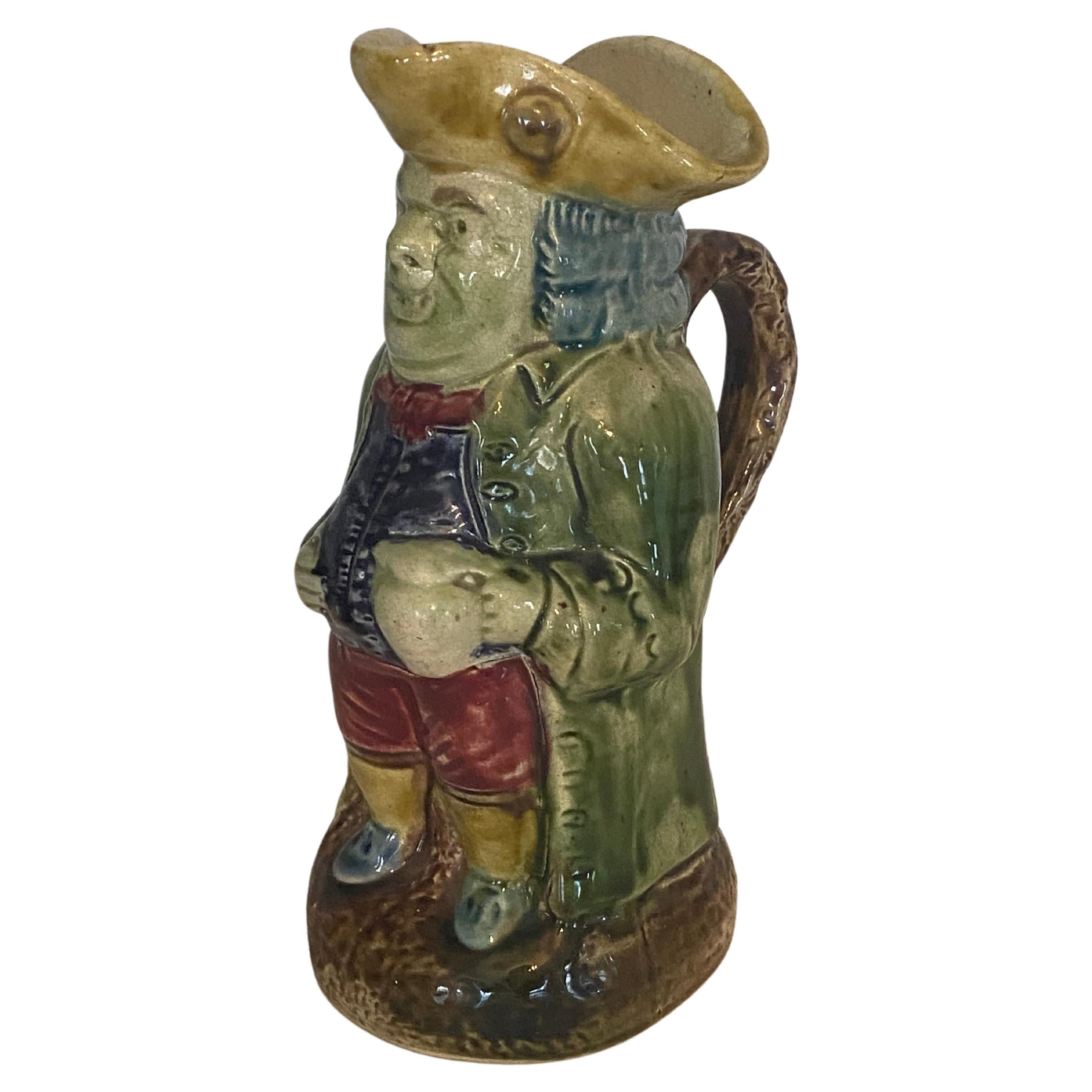 English Pearlware Toby Jug, Late 19th C