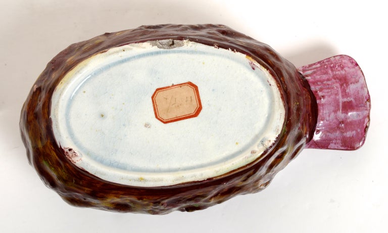 Turtle Shell Turreen English Pearlware Tureen Box and Cover in the Form of a Turtle Neck ...