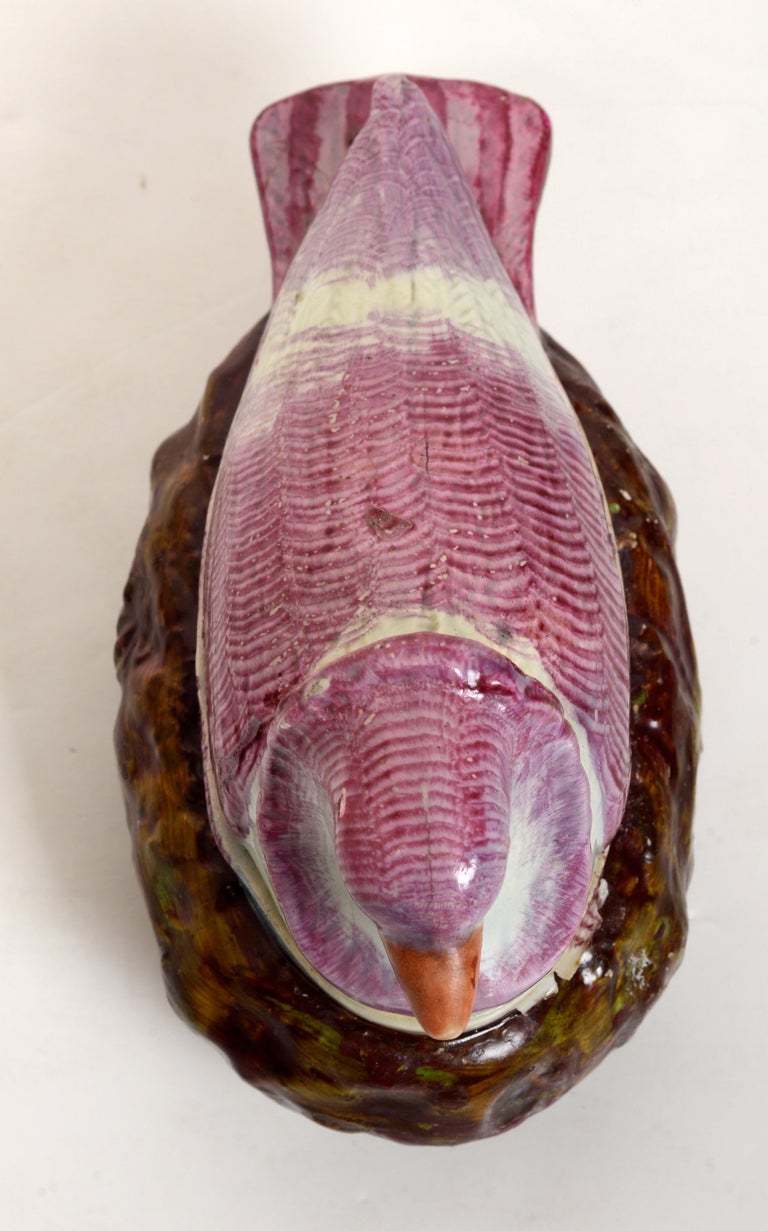 Turtle Shell Turreen English Pearlware Tureen Box and Cover in the Form of a Turtle Neck ...