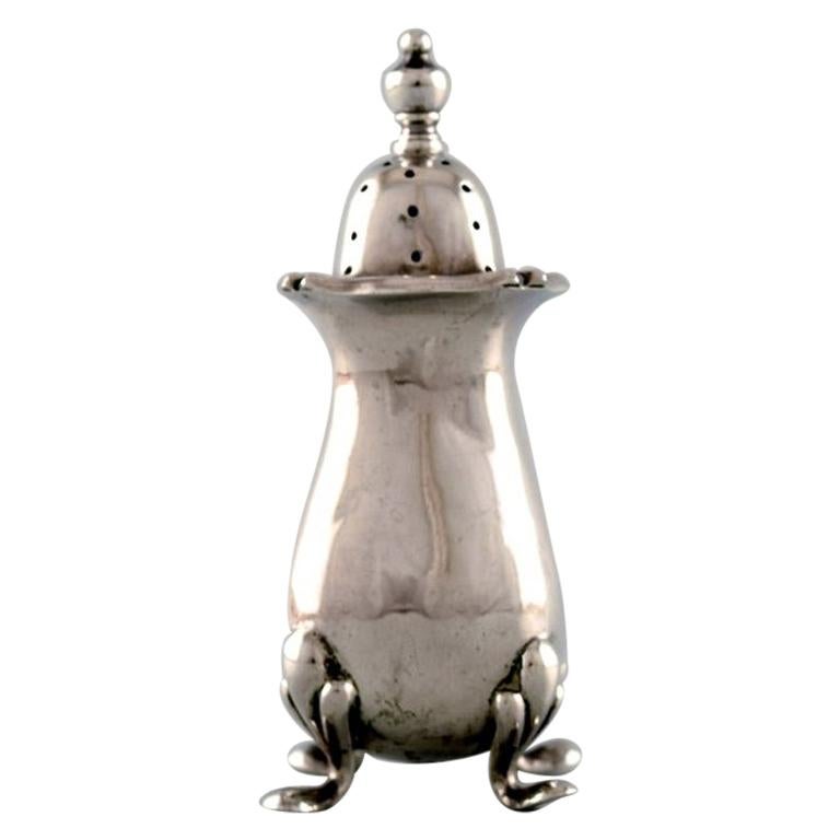 English Pepper Shaker in Silver, Late 19th Century