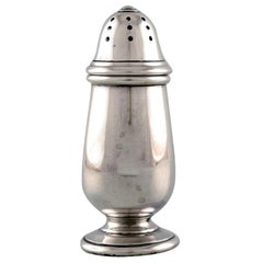 English Pepper Shaker in Silver, Late 19th Century