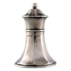 Antique English Pepper Shaker in Silver, Late 19th Century