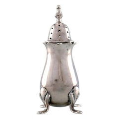 English Pepper Shaker in Silver, Late 19th Century from Large Private Collection