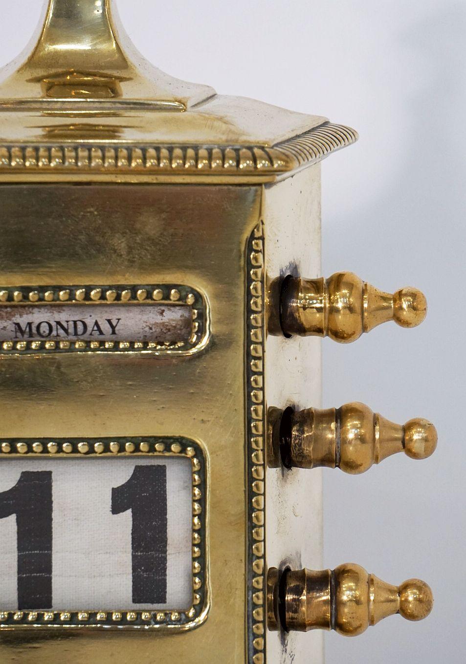 English Perpetual Calendar of Brass by William Tonks & Sons 4