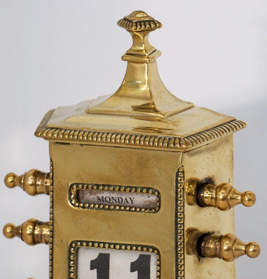 English Perpetual Calendar of Brass by William Tonks & Sons 8