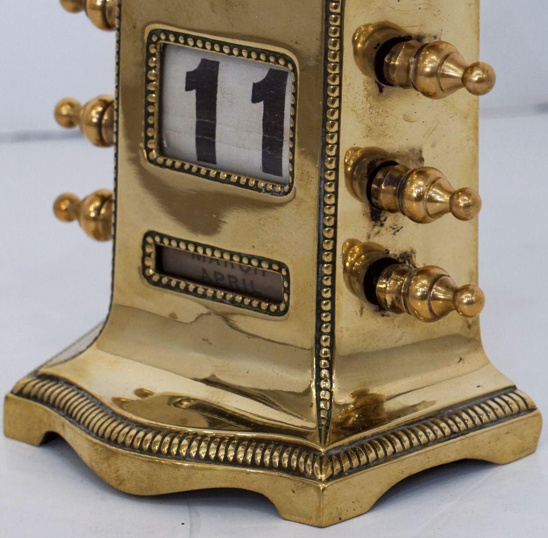 English Perpetual Calendar of Brass by William Tonks & Sons 11