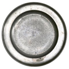 Antique English Pewter Charger