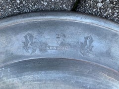 English Pewter Charger, Hallmarked for Yates Birch & Spooner, circa 1828-1839