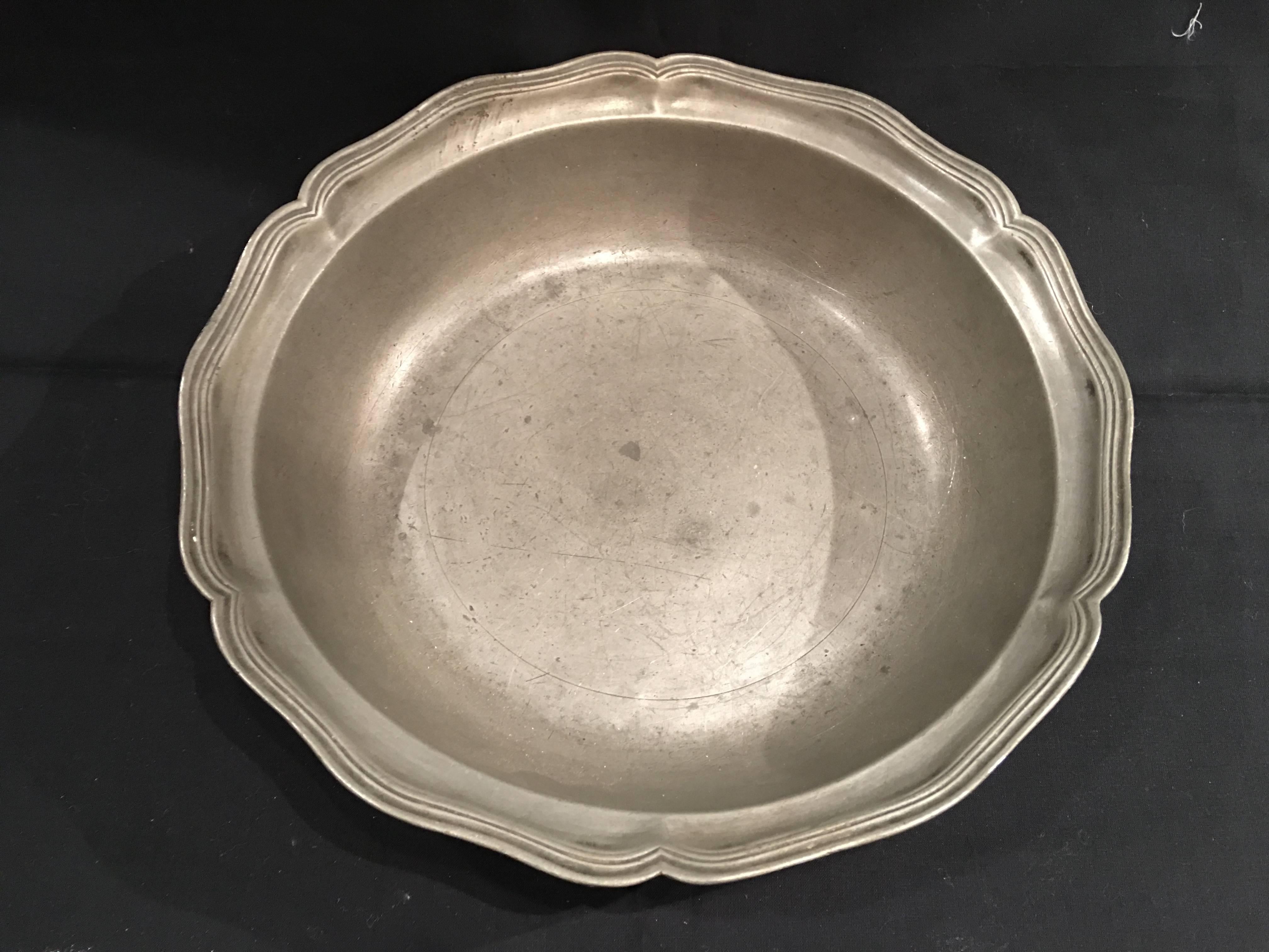 pewter serving bowls