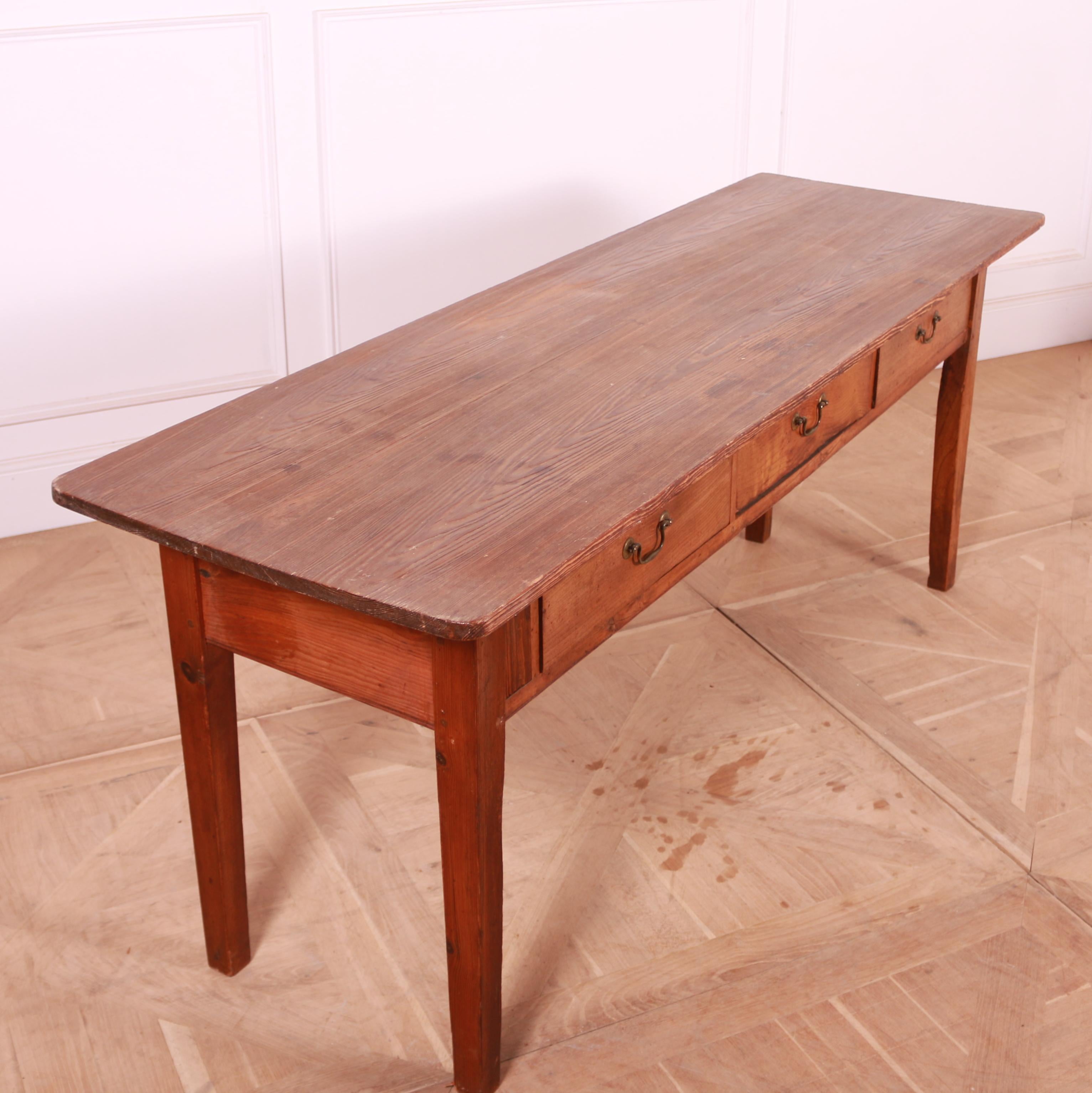 English Pine and Fruitwood Server In Good Condition For Sale In Leamington Spa, Warwickshire