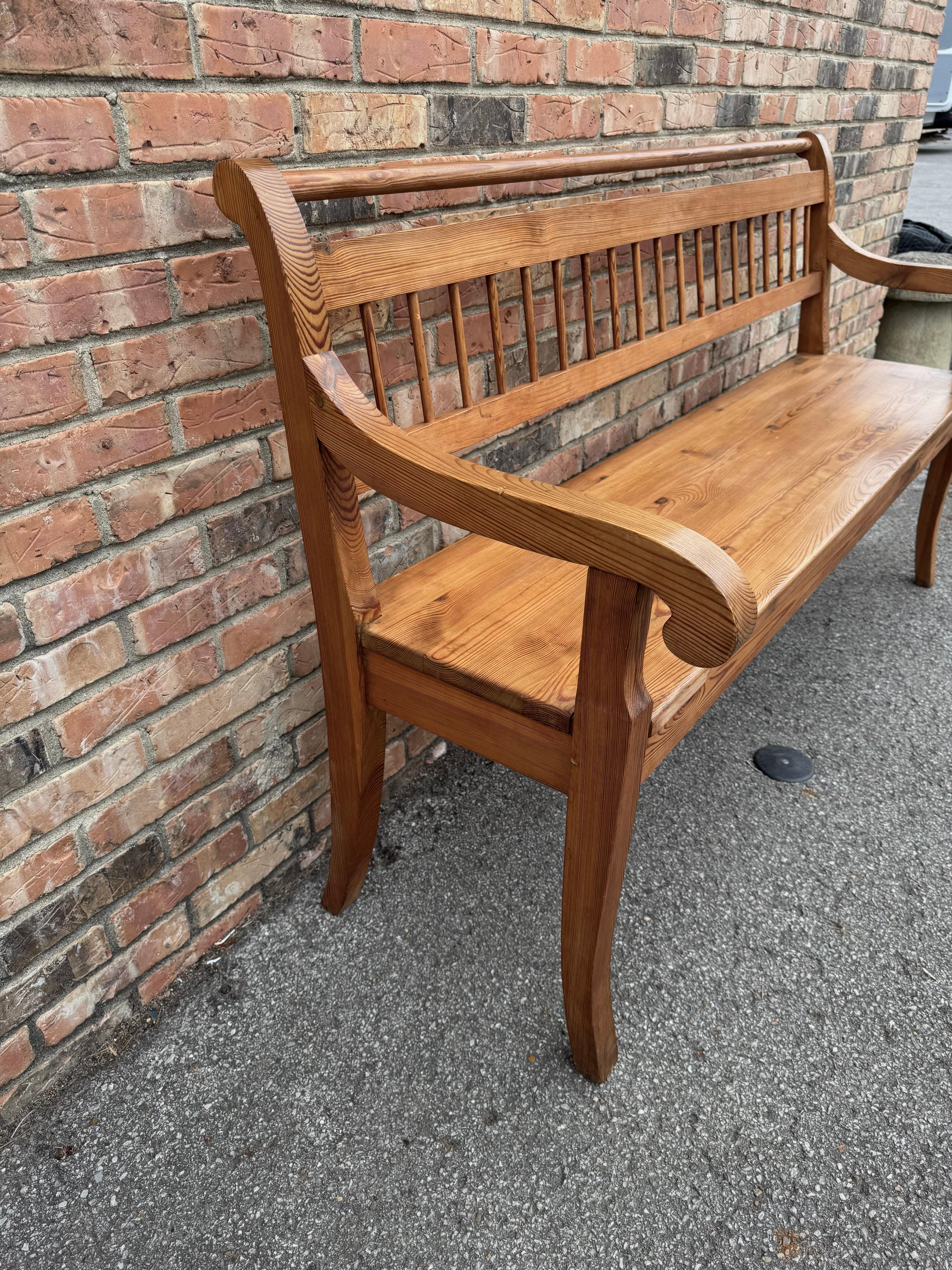English Pine Bench 1
