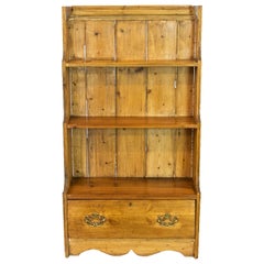 Vintage English Pine Book Shelf