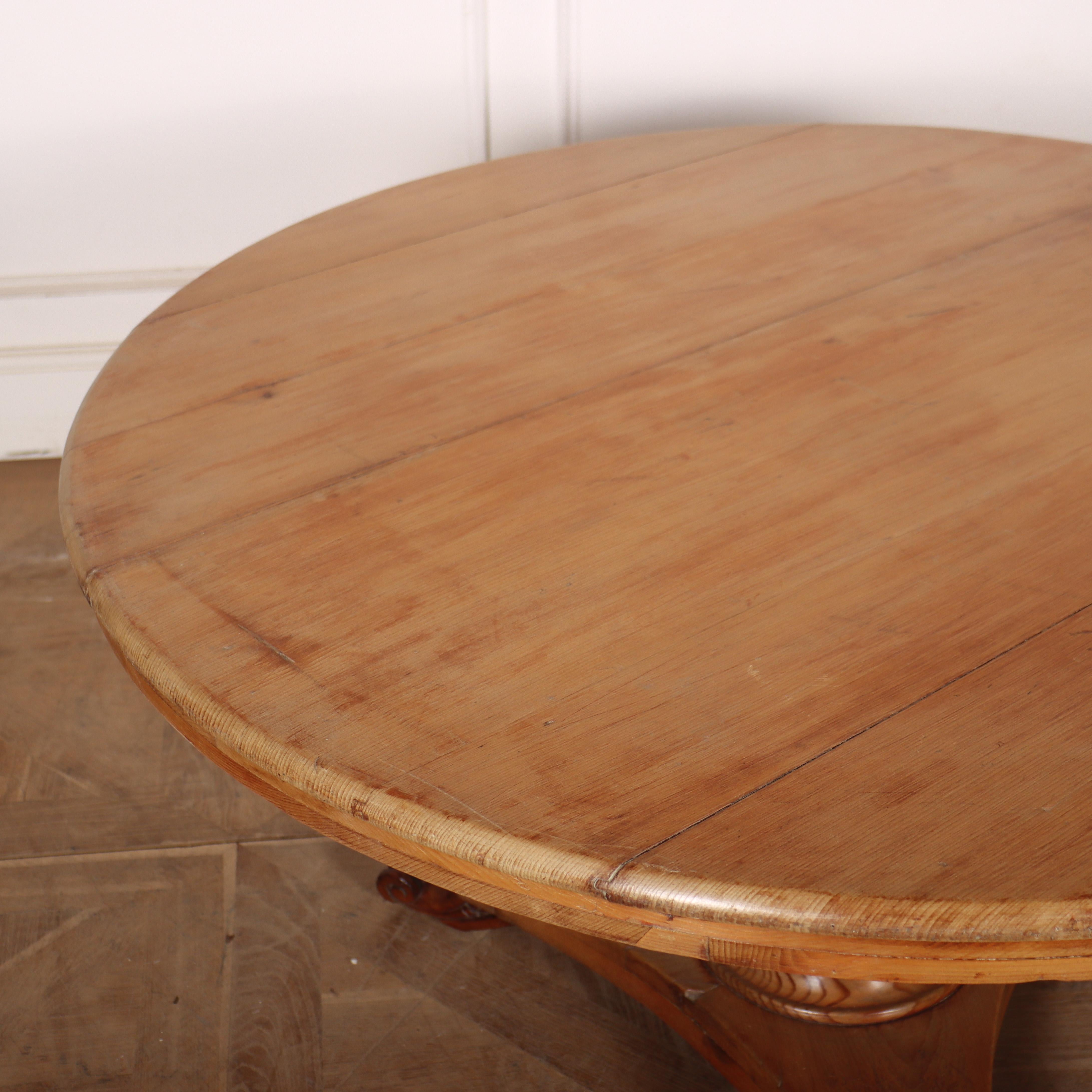 Good 19th C English circular pine dining / breakfast table. 1850.

Reference: 8454

Dimensions
27.5 inches (70 cms) High
47.5 inches (121 cms) Diameter